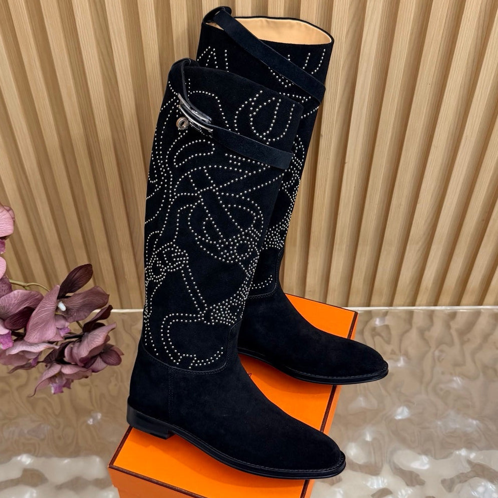 Hermes 2026 Jumping Supple Boot Suede Leather 114940