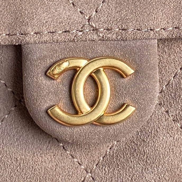 CC 25C Hobo Bag 40cm Rosy Brown Suede