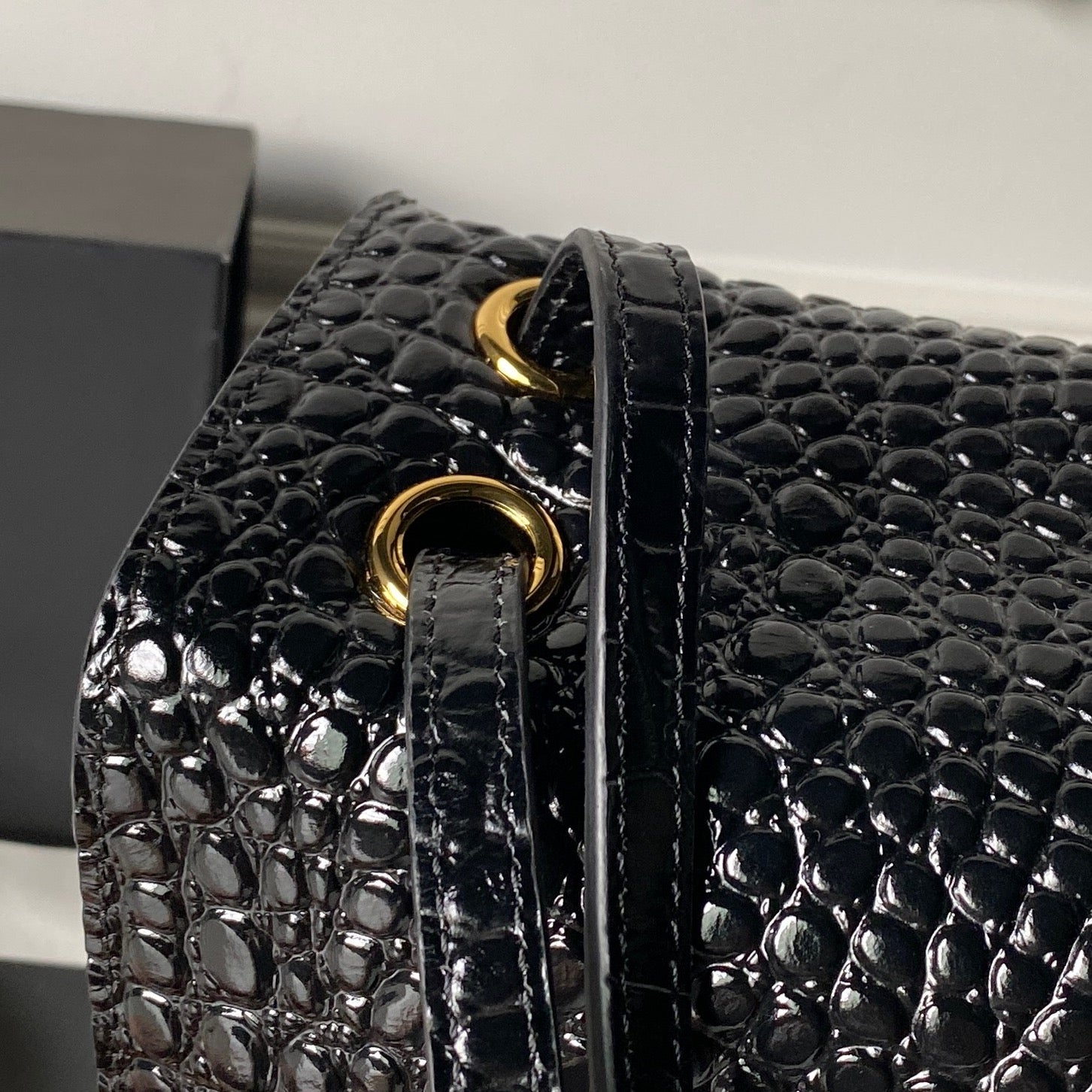 Chanel 2026 Crocodile Embossed Maxi Bag 39cm Calfskin