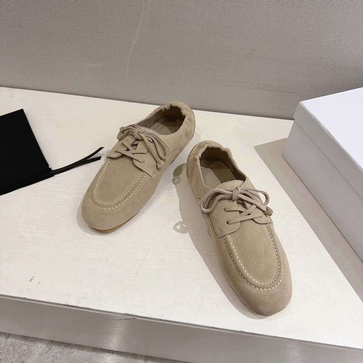 Celine 2026 Birkenstock Lace-Up Loafers Suede 101086