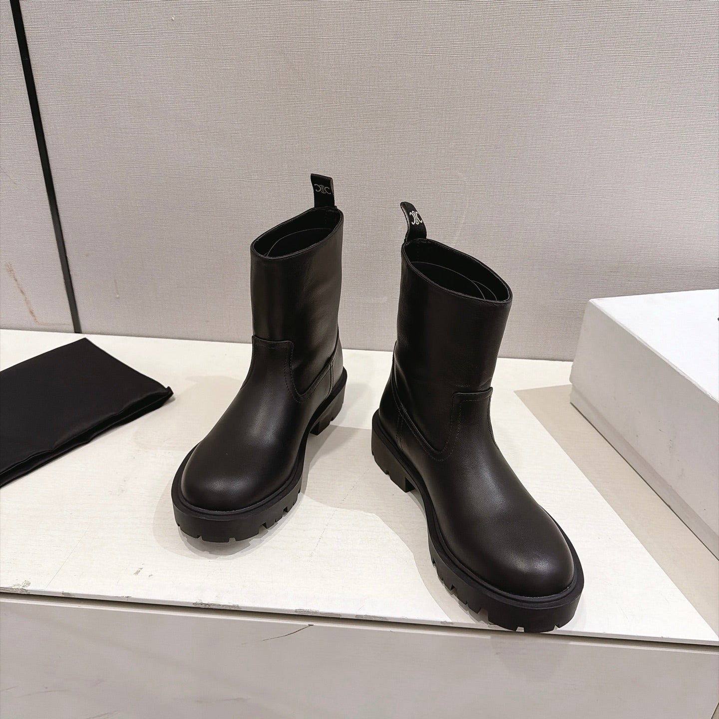 Celine 2026 Margaret Boots Leather 101100