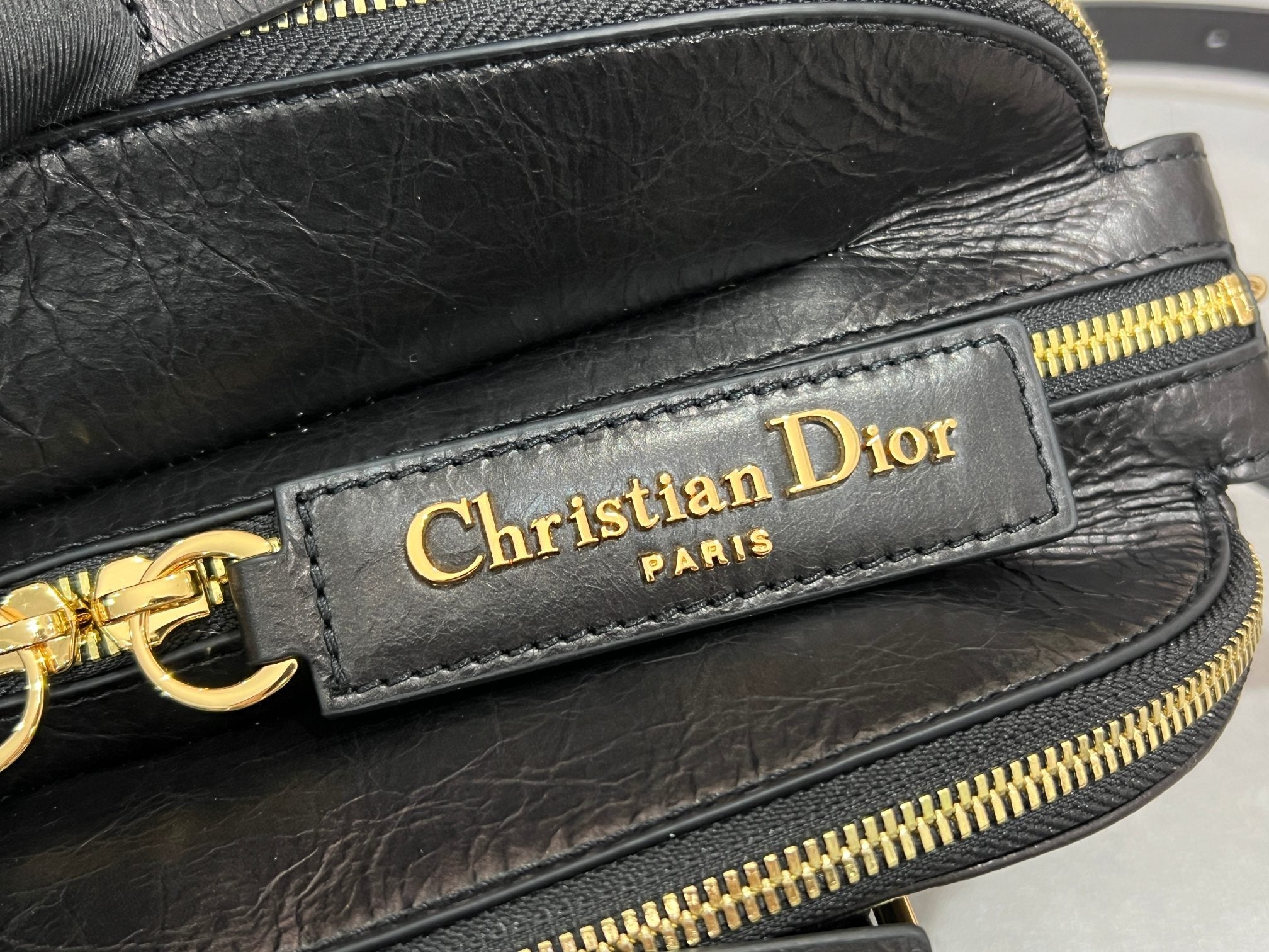 Dior 2026 Grand Tour Bowling Bag 28cm Black Calfskin