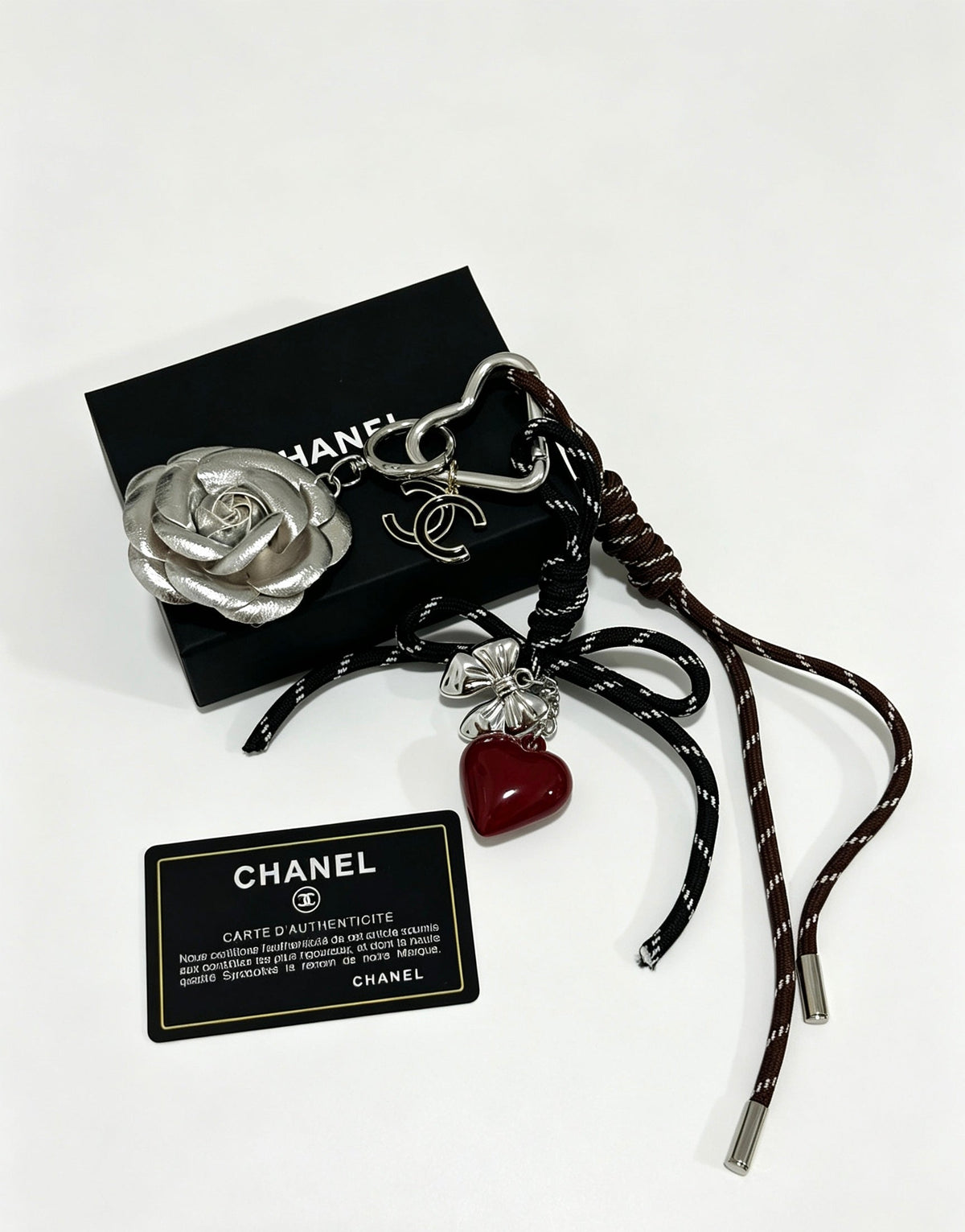 Chanel Silver Flower Charm