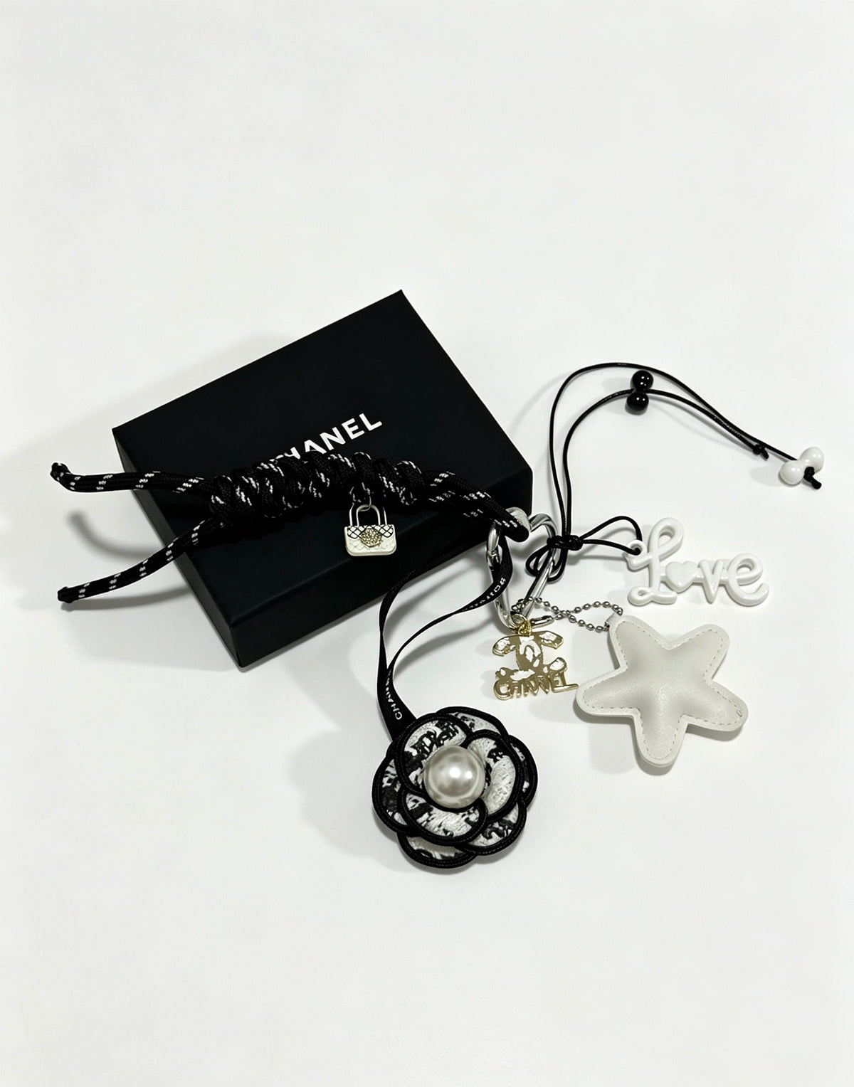 Chanel Bag Charm With Flower And Star