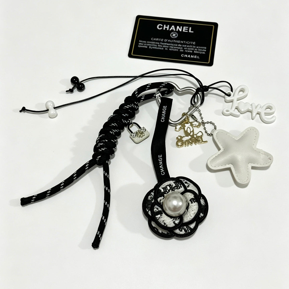 Chanel Bag Charm With Flower And Star