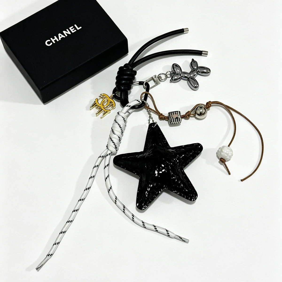 Chanel Bag Charm With Black Star