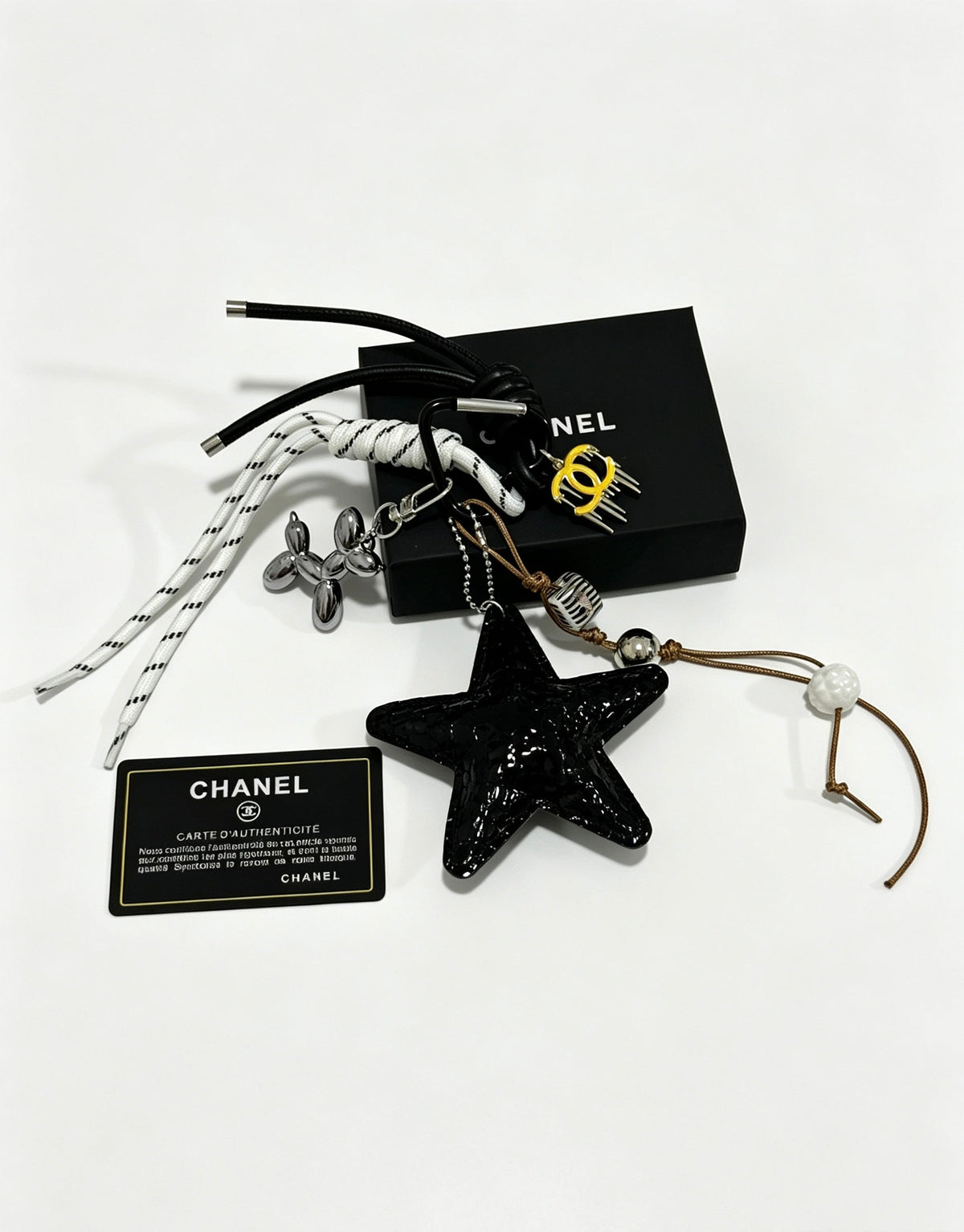 Chanel Bag Charm With Black Star