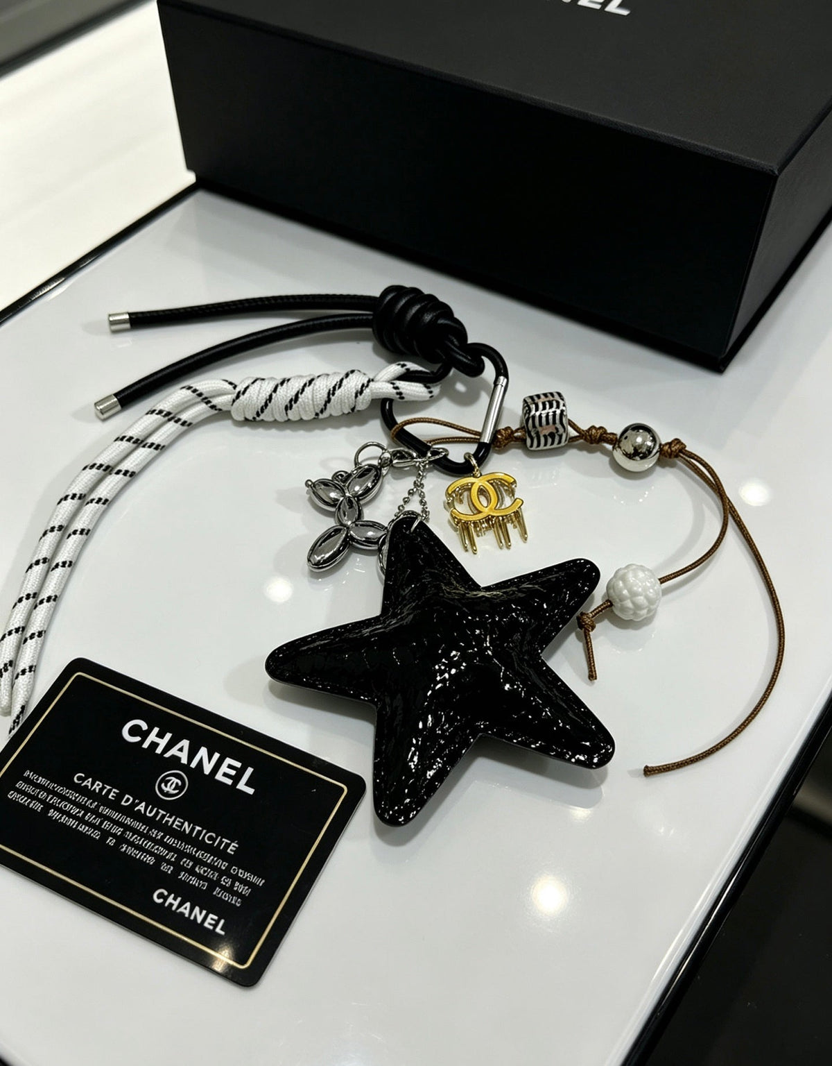 Chanel Bag Charm With Black Star
