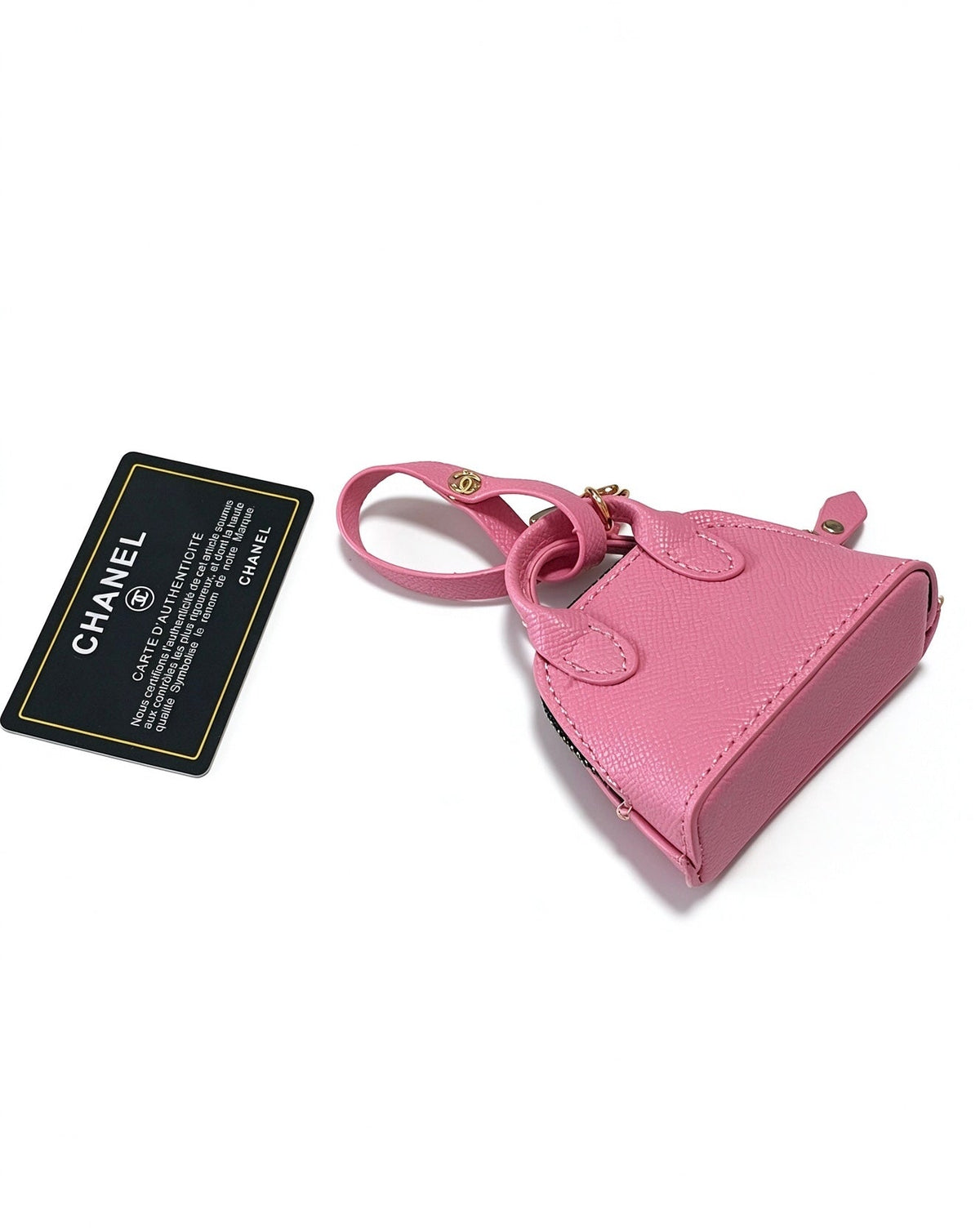 Chanel Pink And Blue Bag Charm