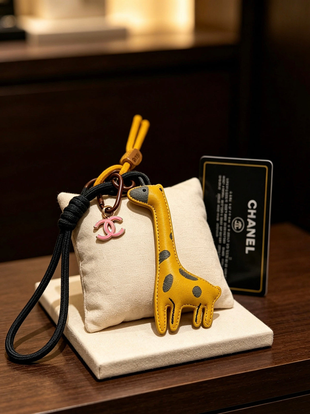 Chanel Yellow Giraffe Charm