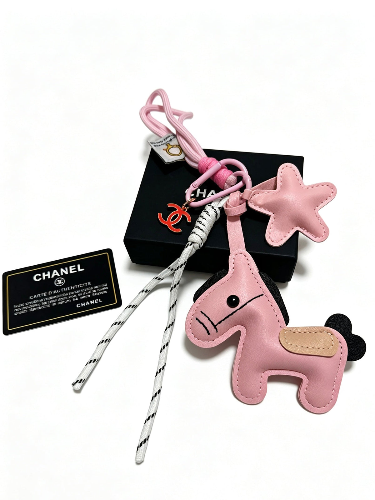 Chanel Pink Star And Horse Charm