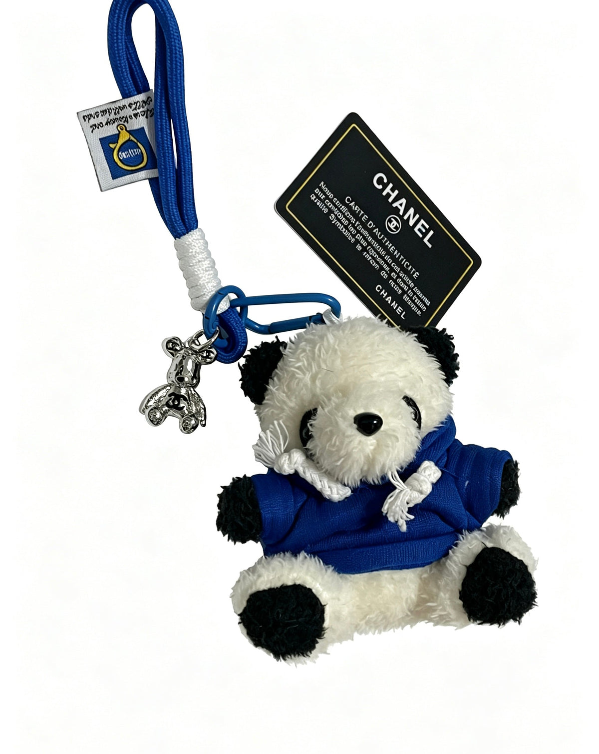 Chanel White Blue Bear Charm