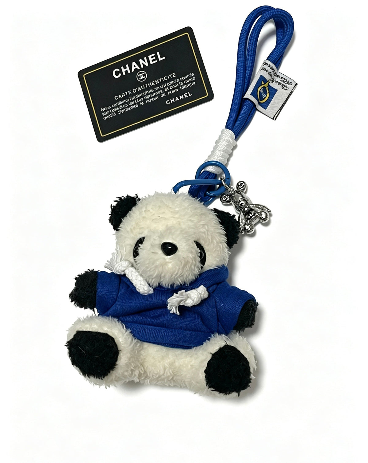 Chanel White Blue Bear Charm