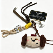 Chanel Cute Crocheted Puppy Charm