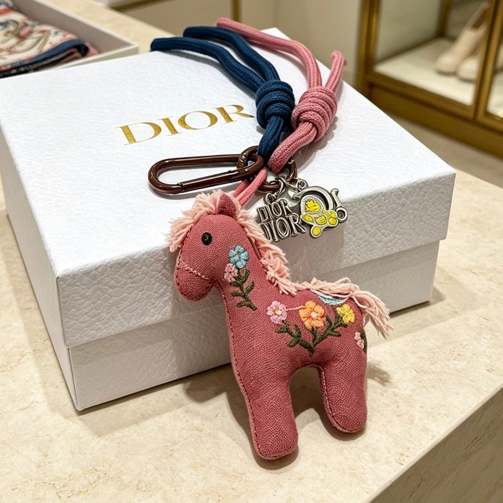 Dior Pink Horse Charm