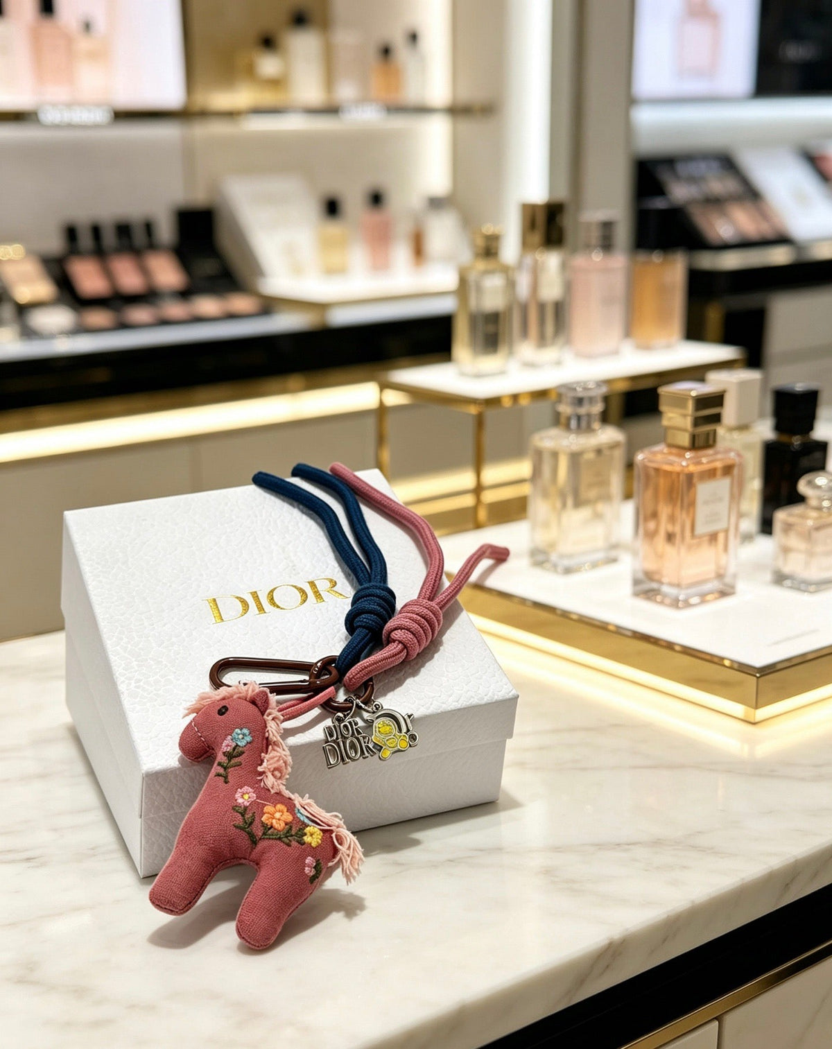 Dior Pink Horse Charm