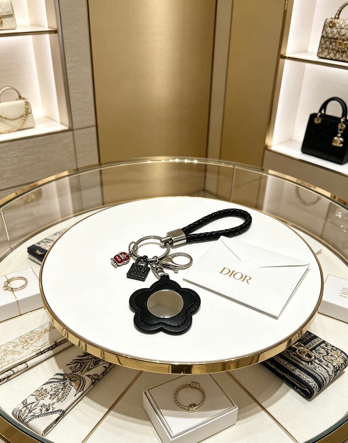 Dior Flower And Bag Charm