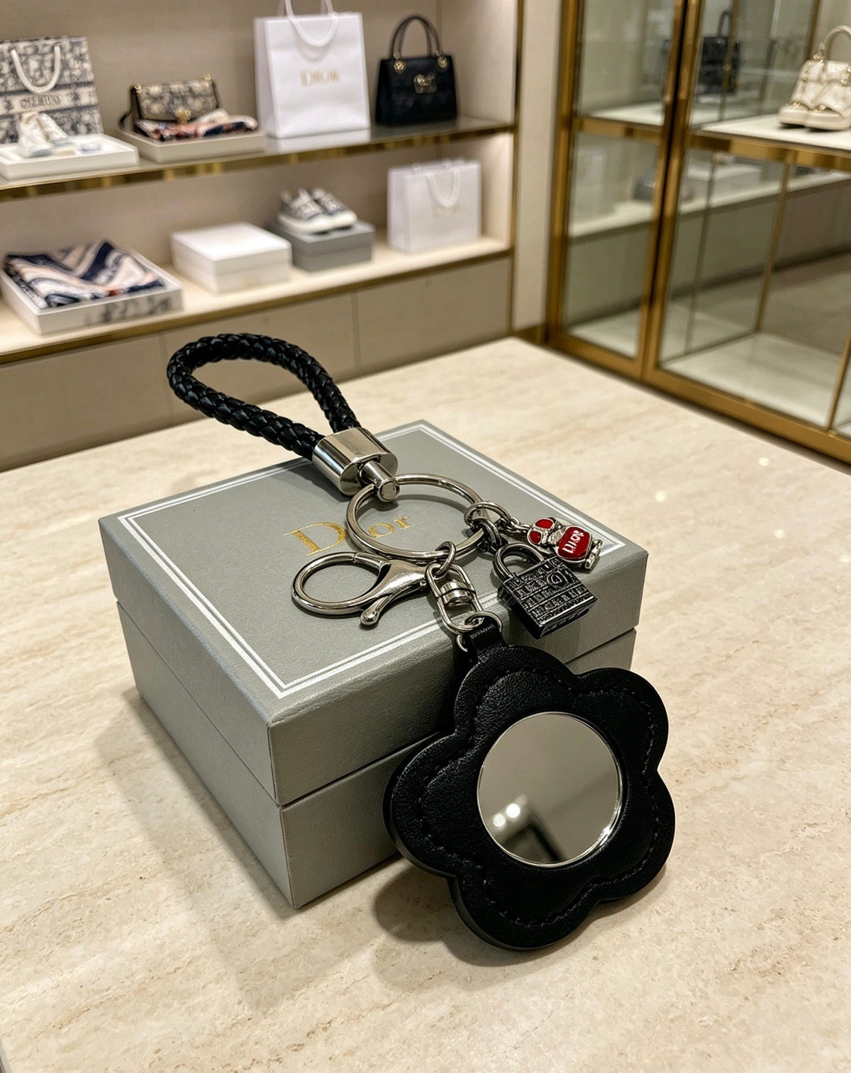 Dior Flower And Bag Charm