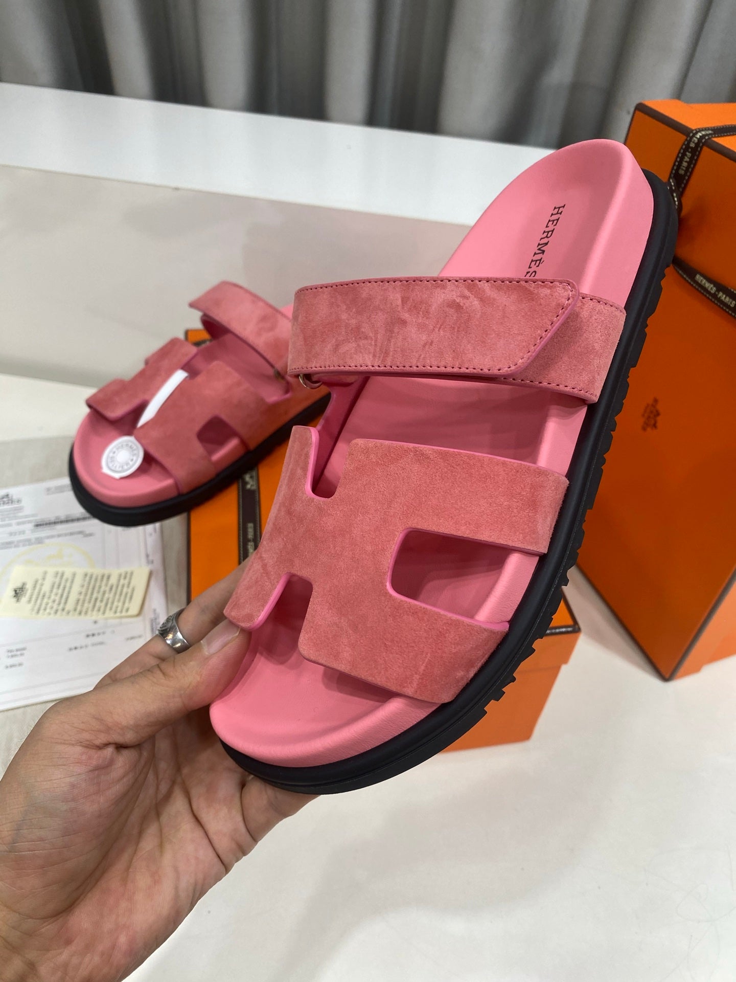 Hermes 2026 Chypre Sandal Suede 957589