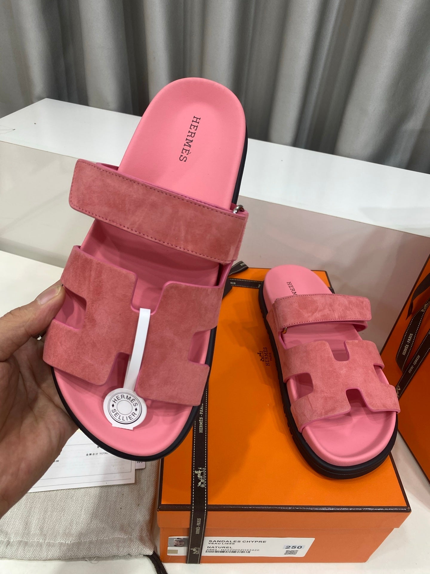 Hermes 2026 Chypre Sandal Suede 957589