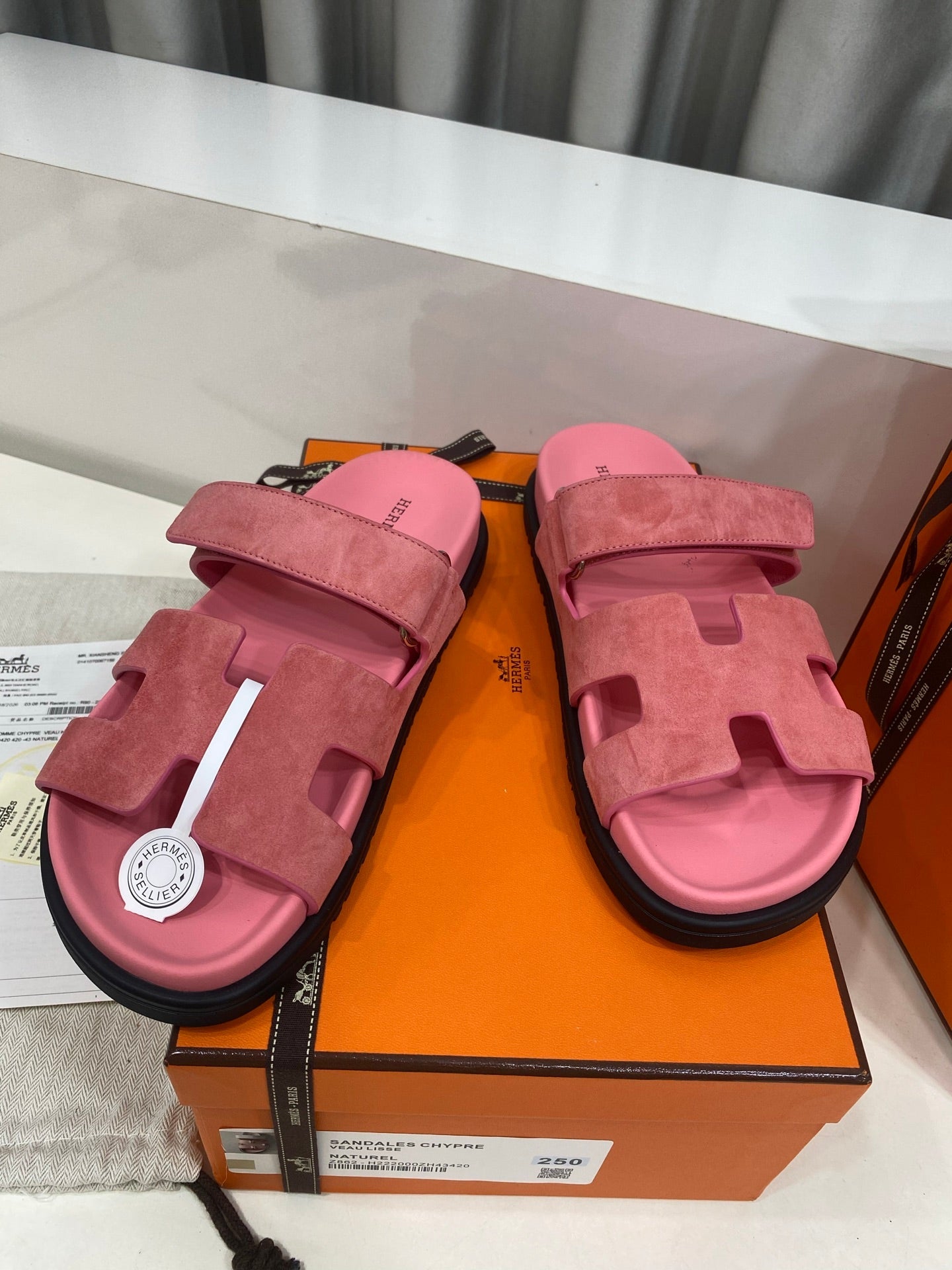 Hermes 2026 Chypre Sandal Suede 957589
