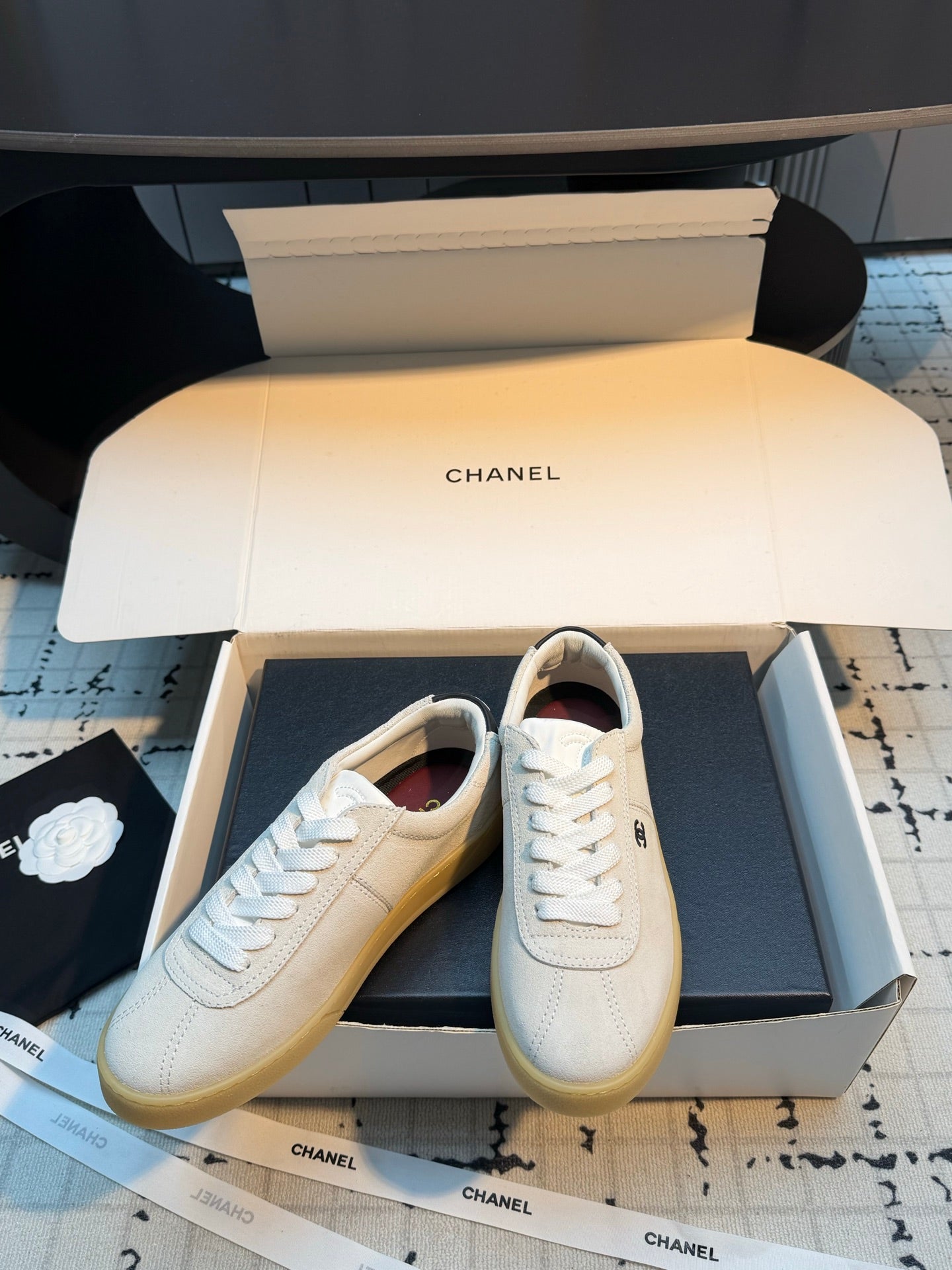 Chanel 2026 Training Sneakers Cow Suede Sheepskin 829180