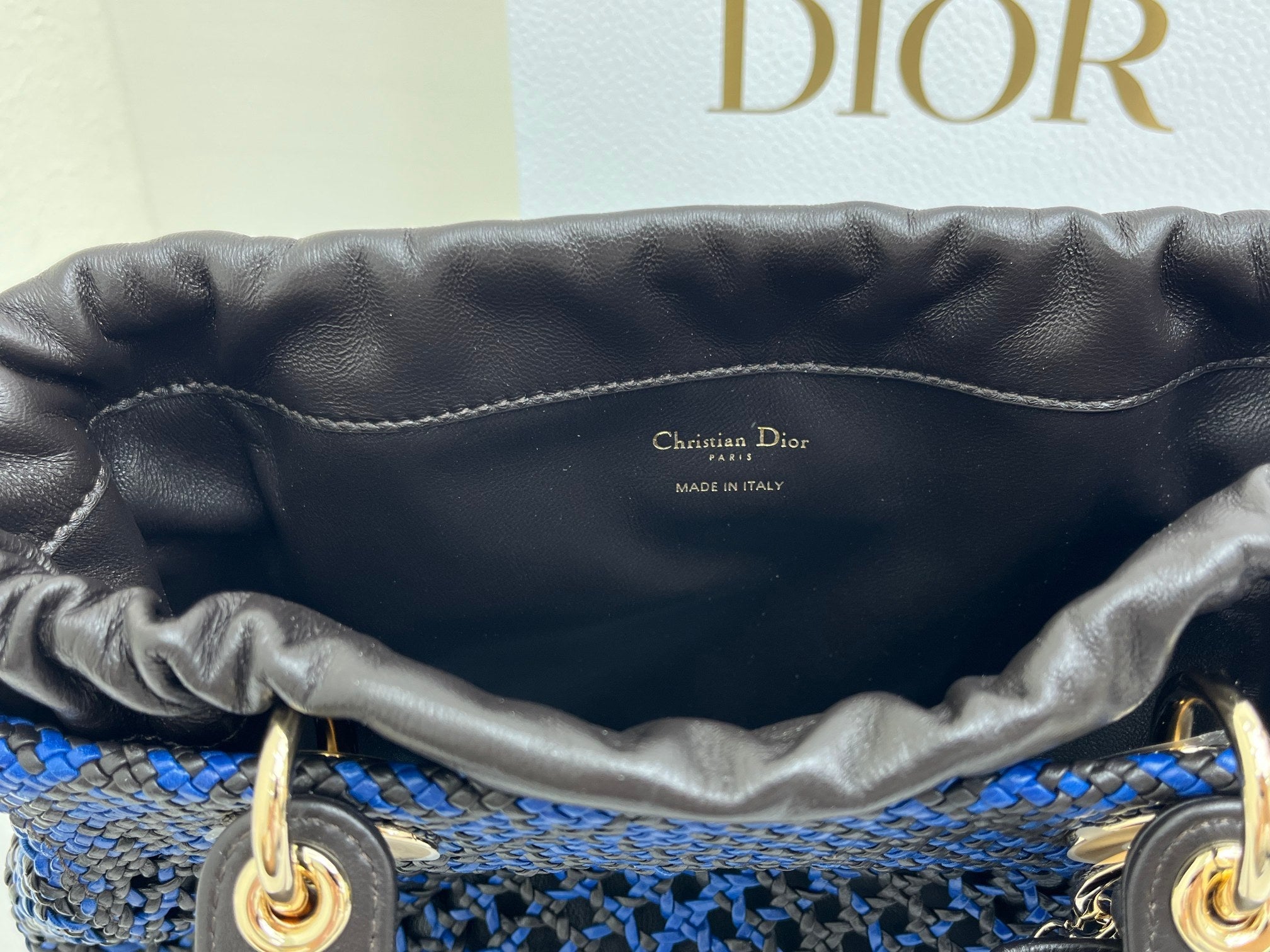 Dior 2026 Woven Bag 24cm Lambskin
