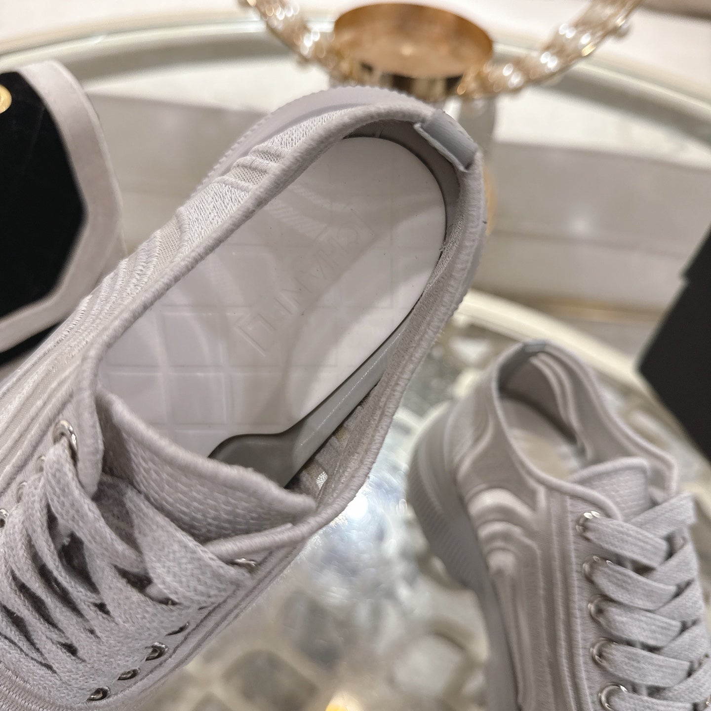 CC 26s Platform Sneakers Light Gray Mesh 627060