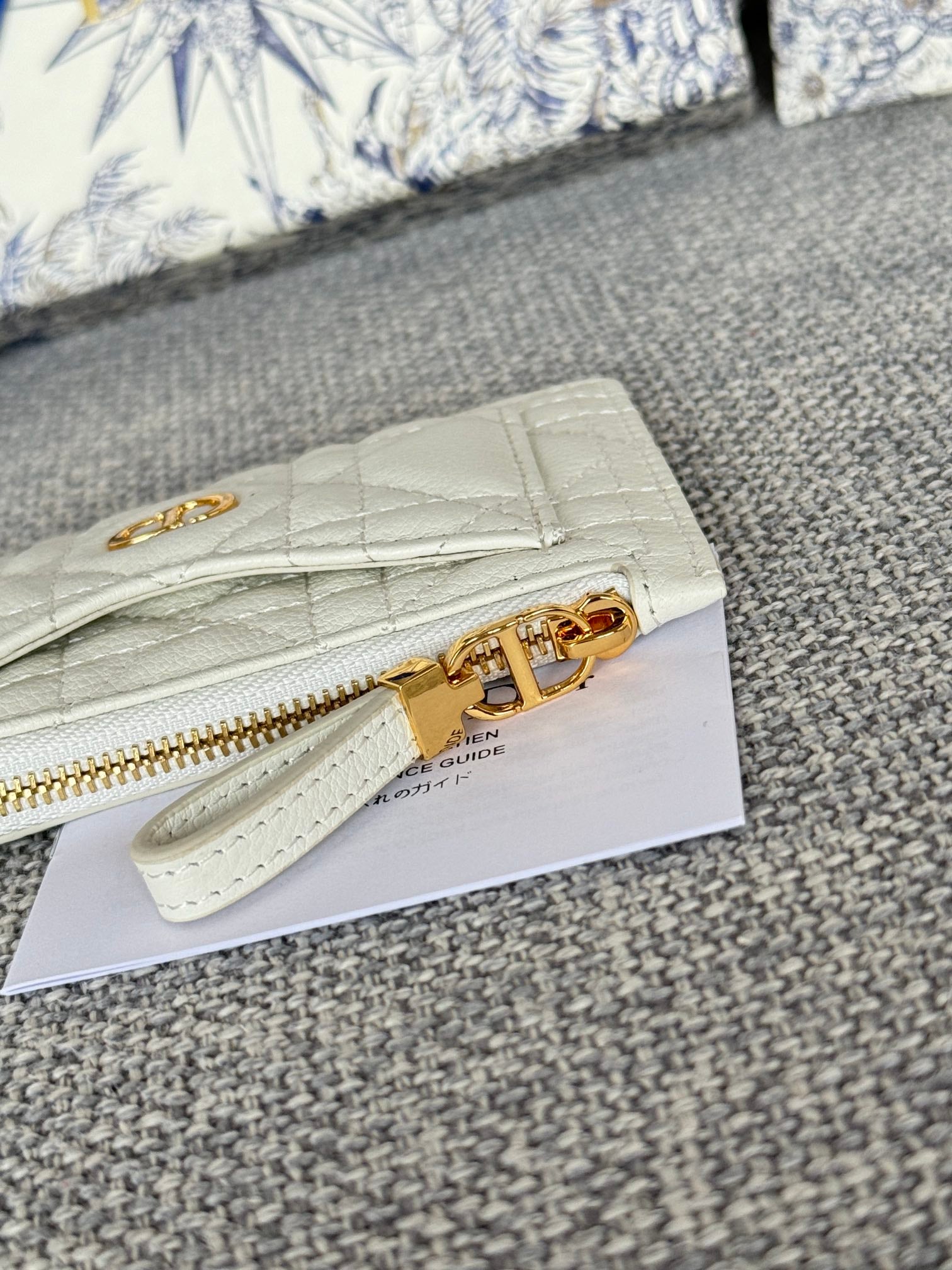 Dior 2026 Caro Five Slot Card Holder 13.5cm Lambskin