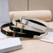 Dior Cannage Belt 25mm Smooth Calfskin 208264