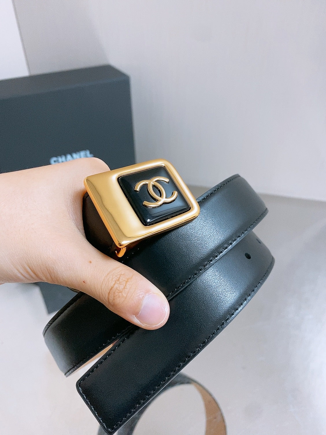 Chanel 2026 CC Buckle Belt 30mm Calfskin