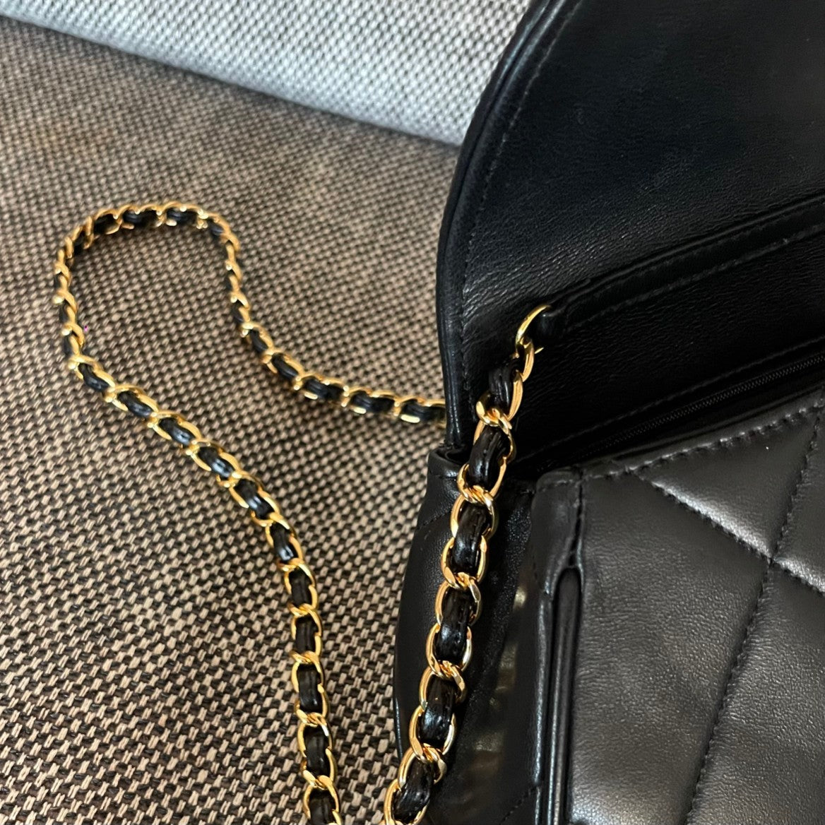 Chanel 2026 Matelasse Coco Mark Bag 22cm Black Lambskin
