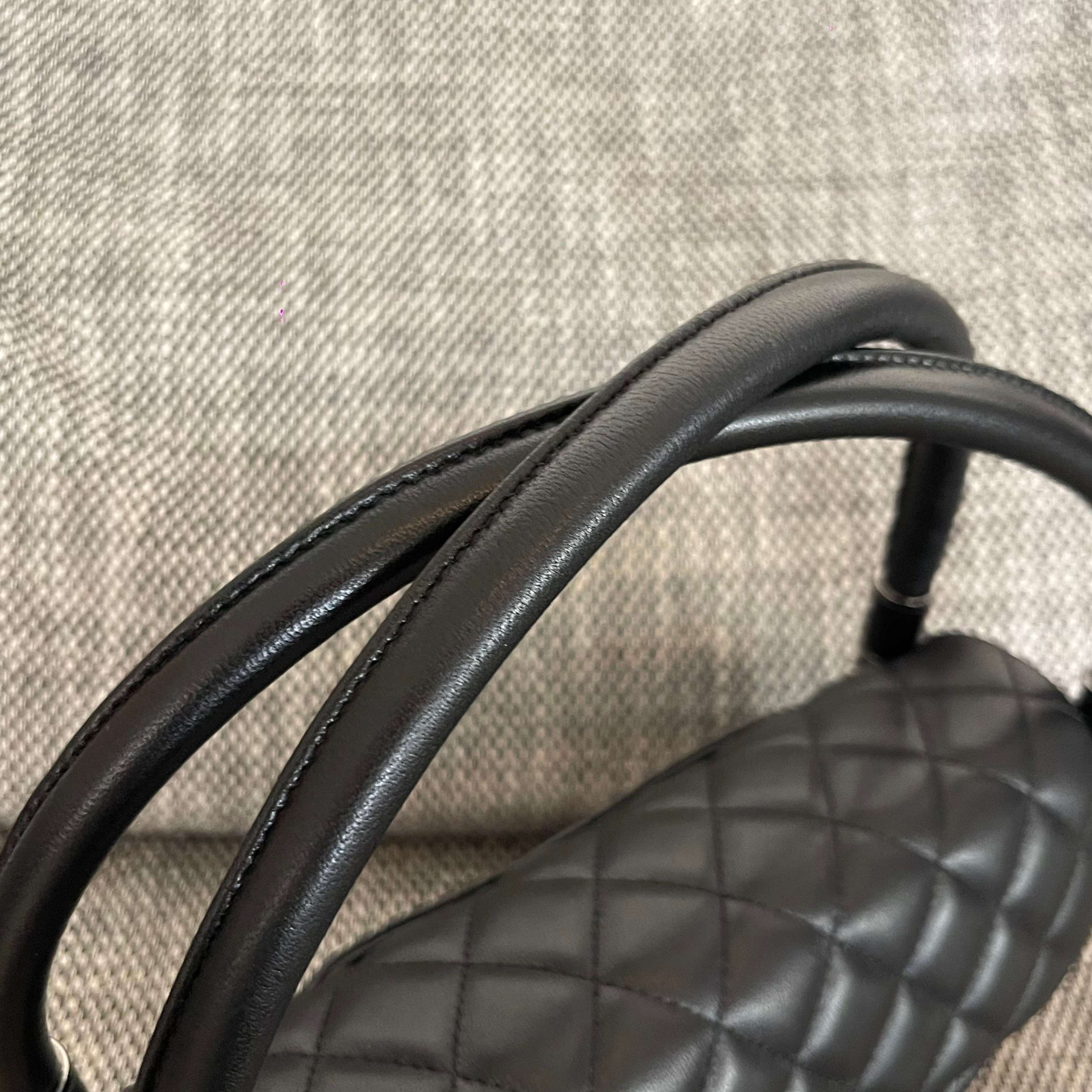 Chanel 2026 Hula Hoop Bag 24cm Black Quilted Lambskin