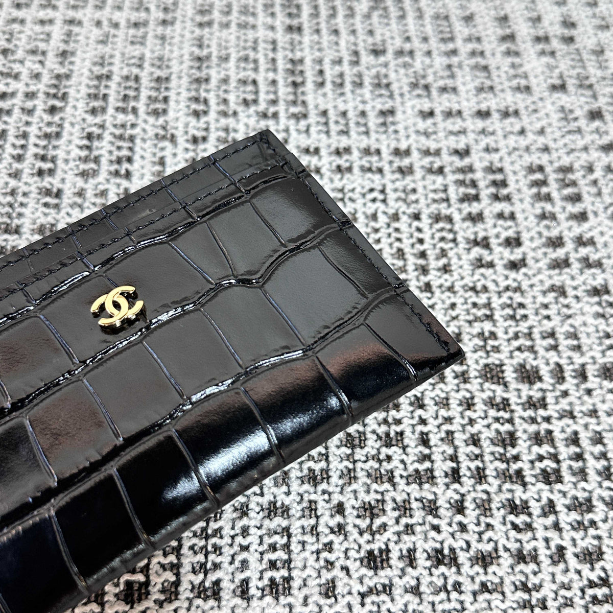 Chanel 2026 Wallet Multicolors Crocodile Embossed Leather