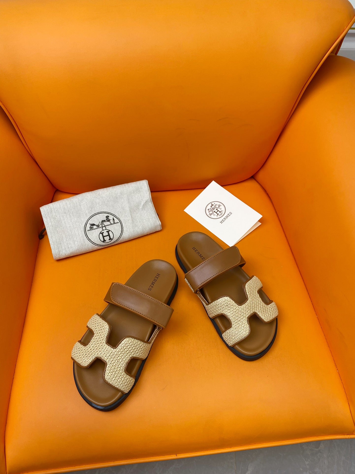 Hermes 2026 Chypre Sandal Canvas Leather 782240