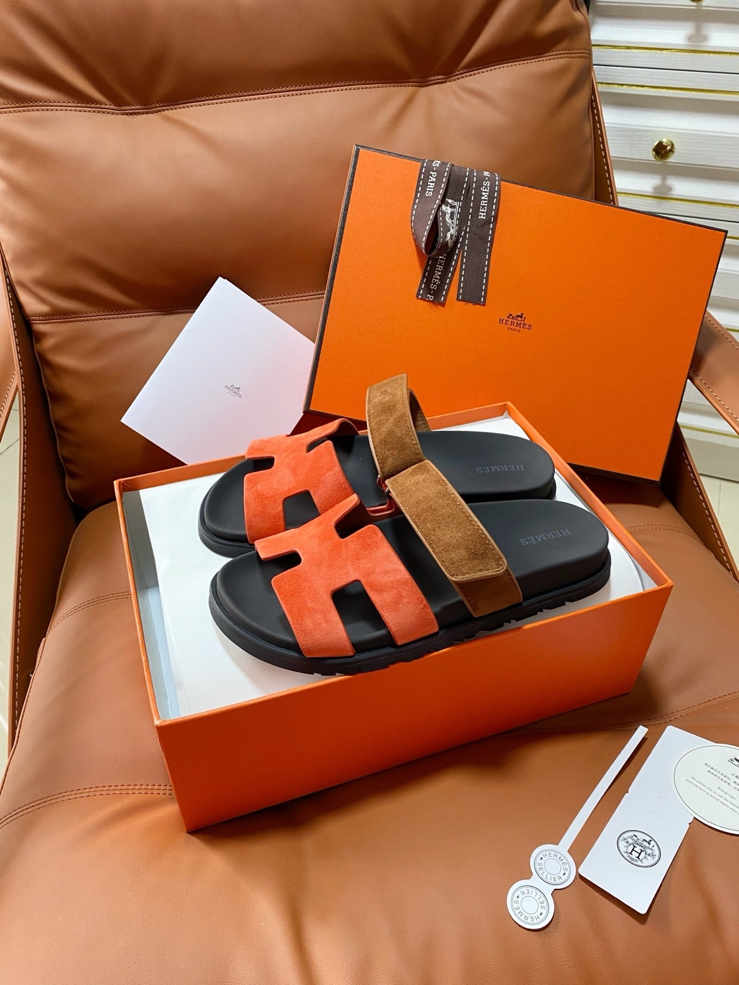 Hermes 2026 Chypre Sandal Suede Leather 928518