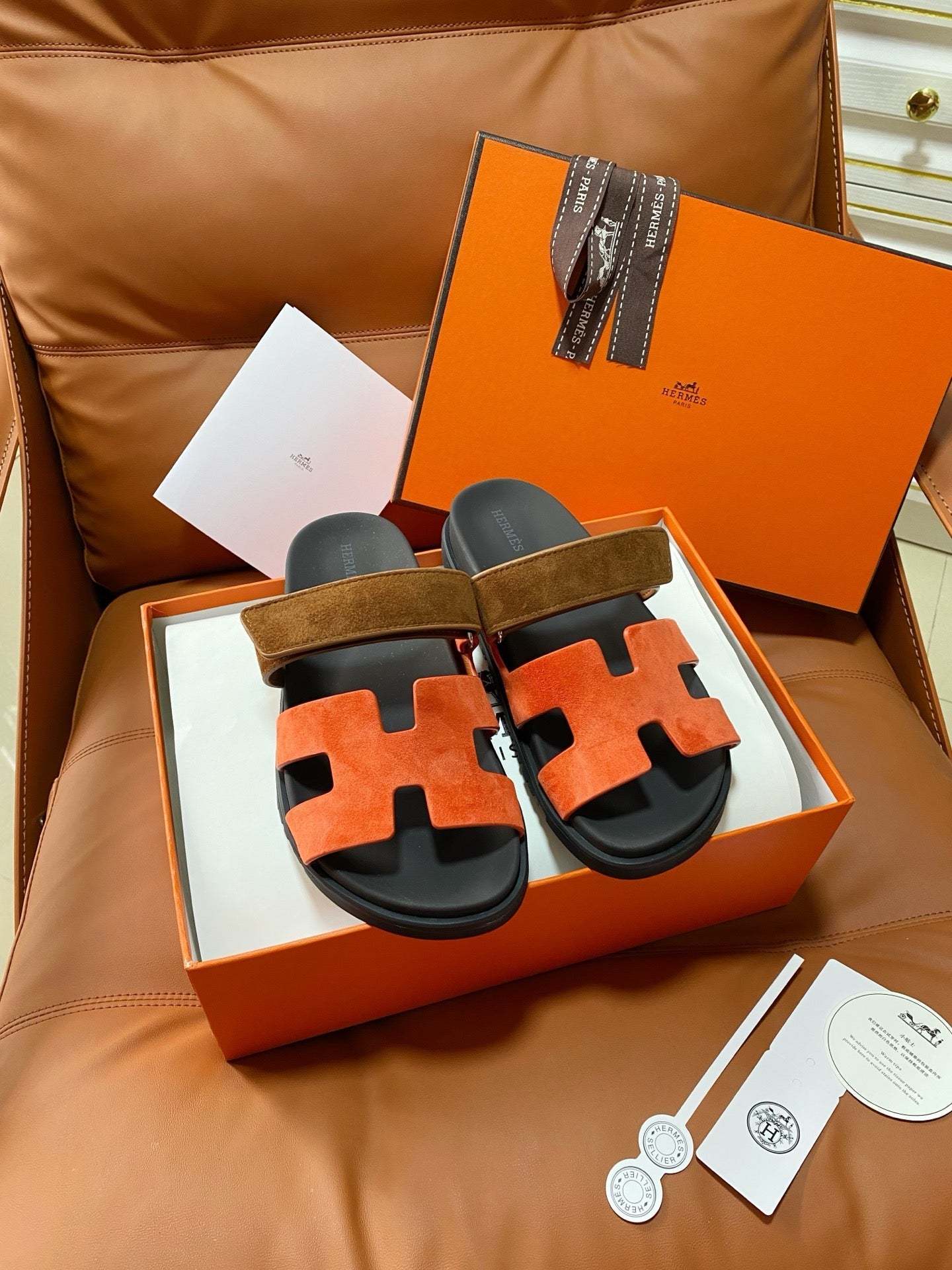 Hermes 2026 Chypre Sandal Suede Leather 928518