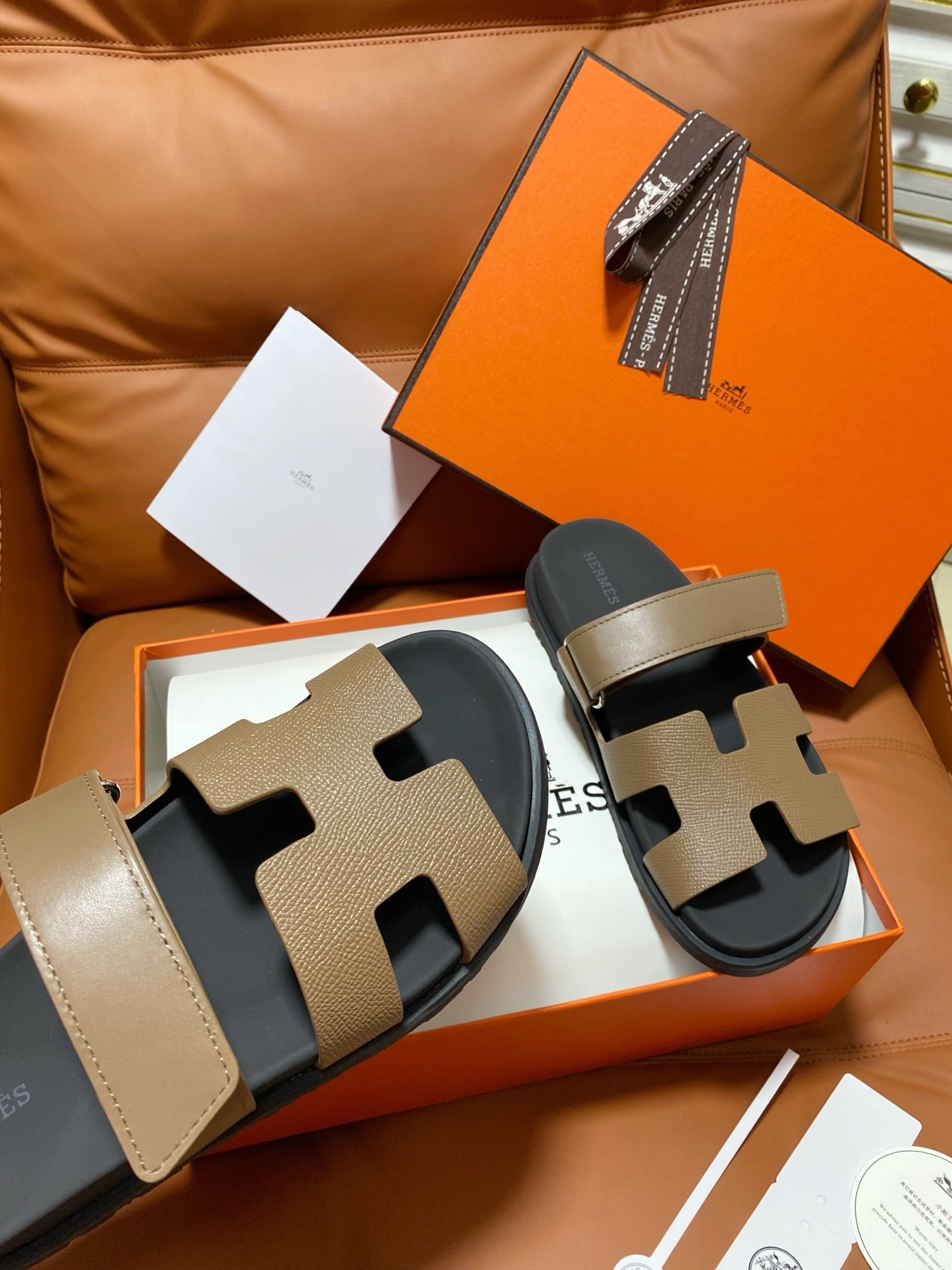 Hermes 2026 Chypre Sandal Sheepskin And Grain Leather 664464