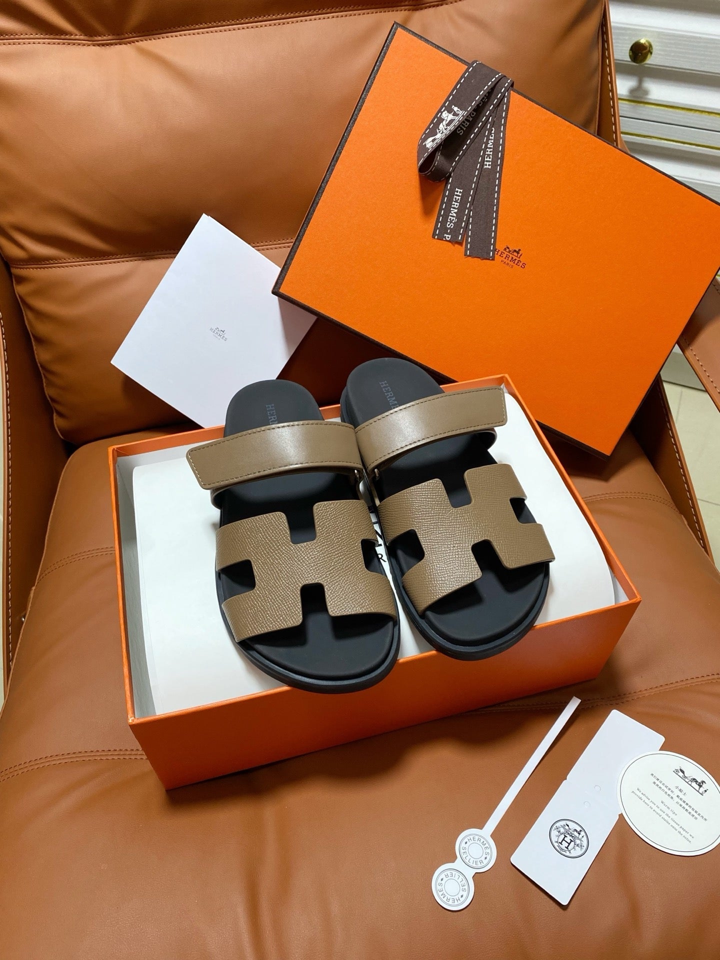 Hermes 2026 Chypre Sandal Sheepskin And Grain Leather 664464
