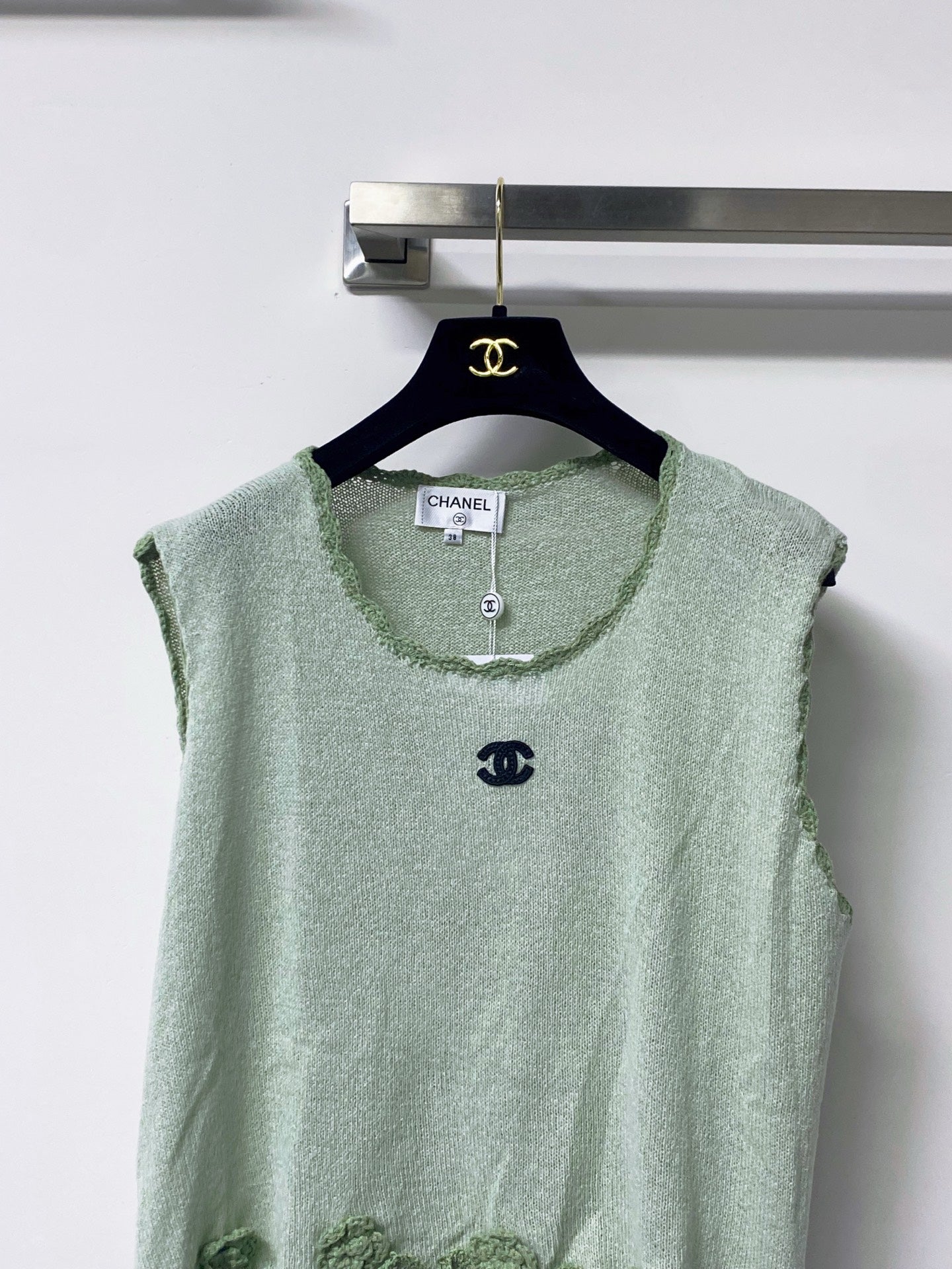 Chanel 2026 Vest Green Wool 772856