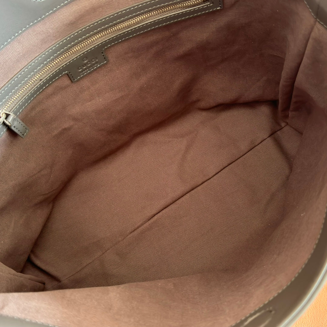 Gucci 2026 Beatrix Bag 35cm Gray Suede 277480