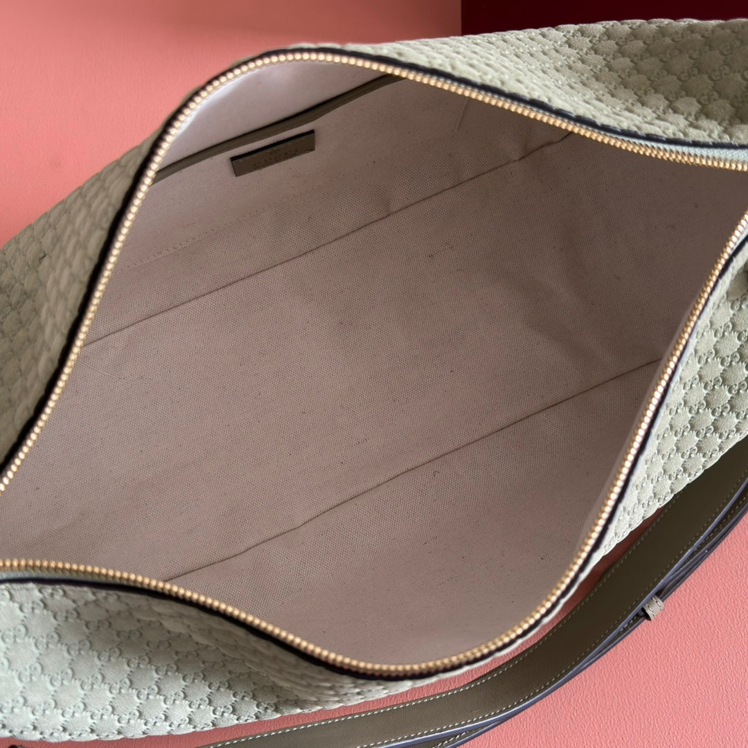 Gucci 2026 Half Horsebit Bag 38cm Green Suede Leather 277351