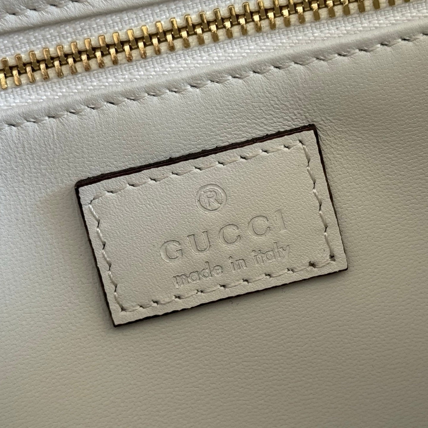 Gucci 2026 Siena Bag 25.5cm White Gold Leather 277153