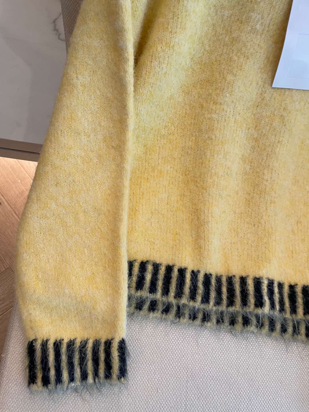 CC Sweater In Yellow Rabbit Wool