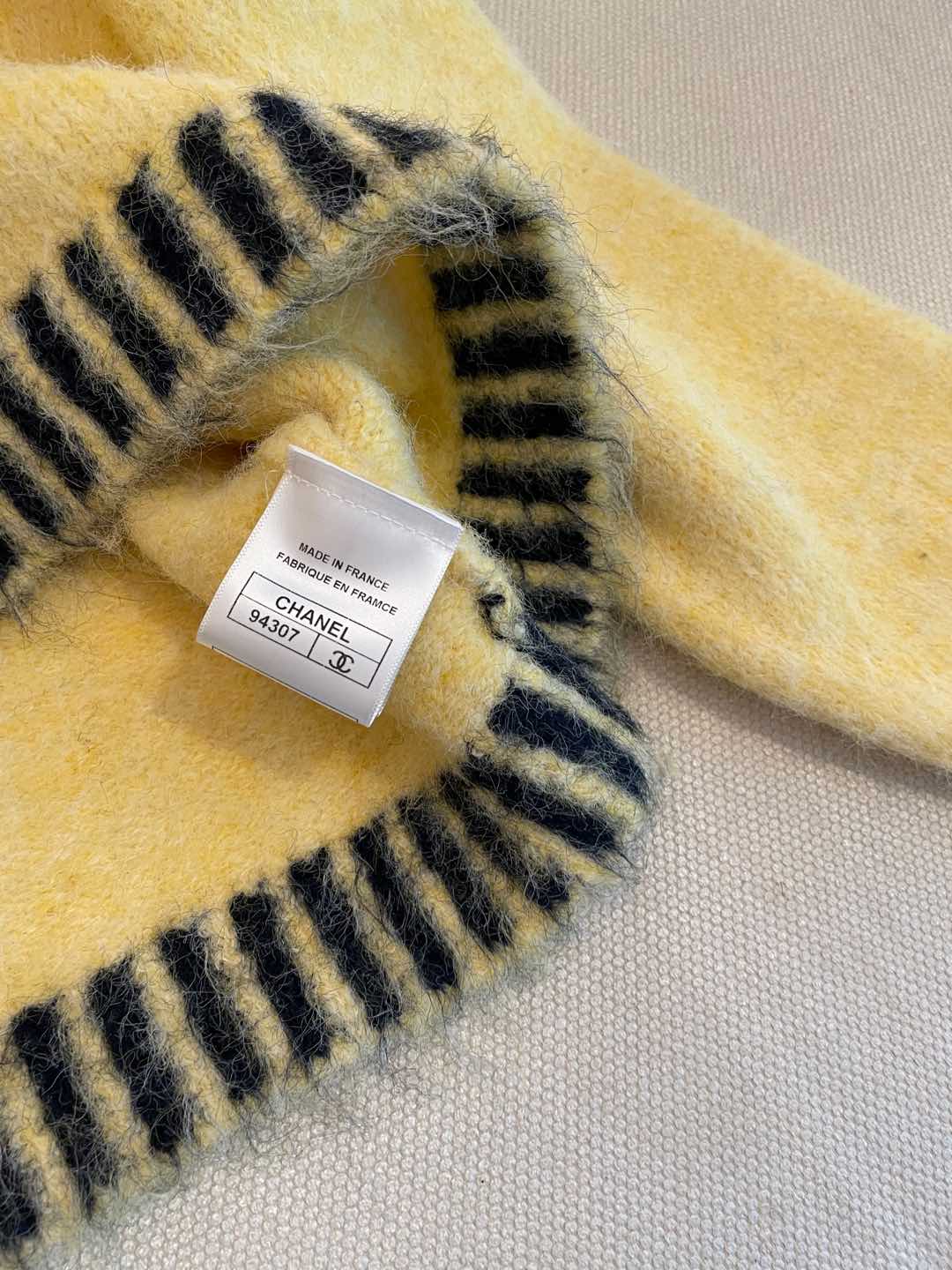 CC Sweater In Yellow Rabbit Wool