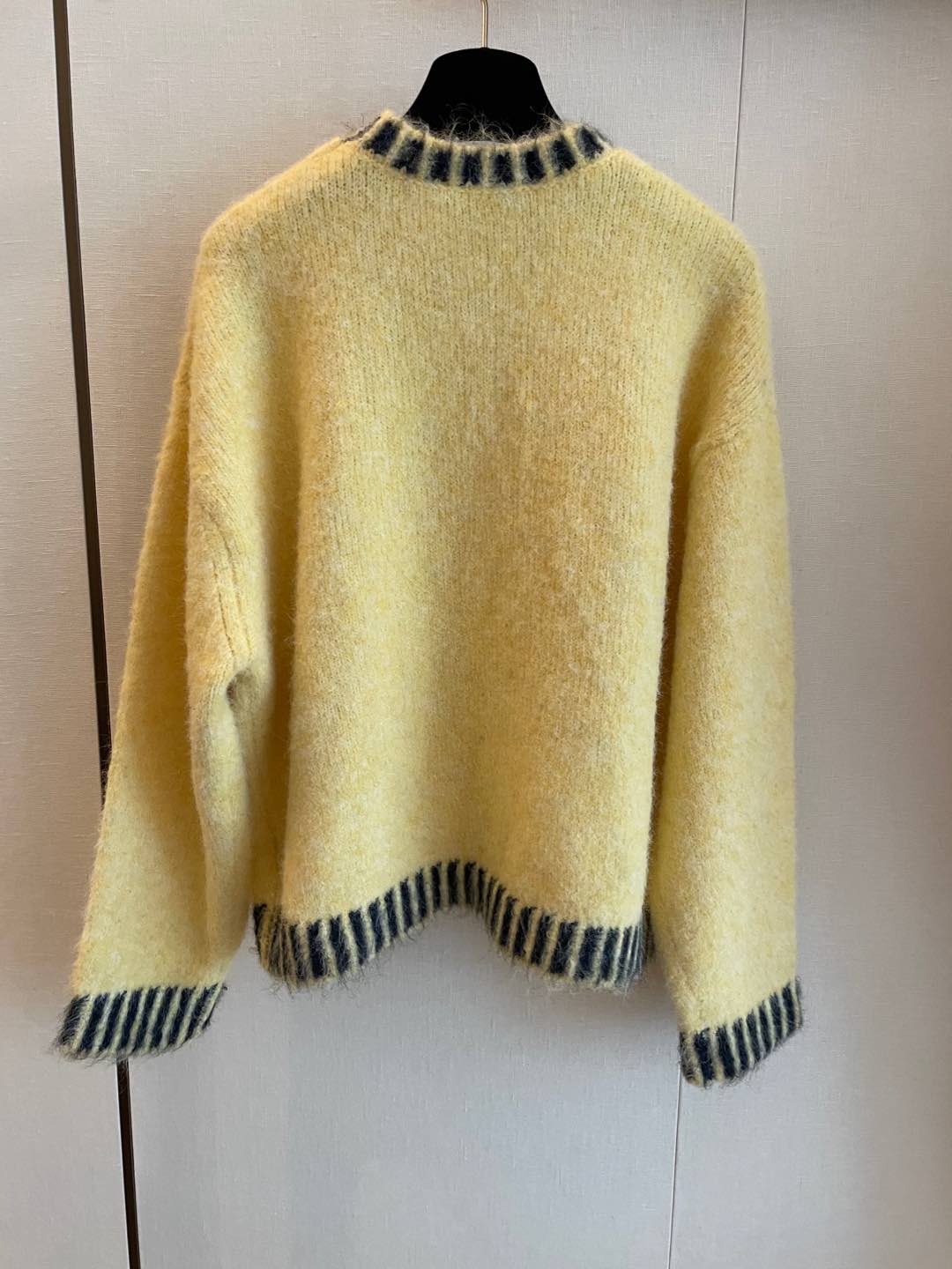 CC Sweater In Yellow Rabbit Wool
