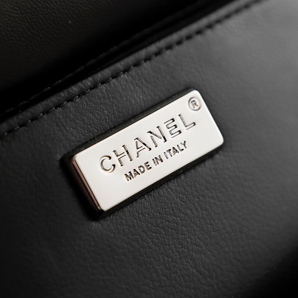 Chanel 2026 Classic Flap Bag 20cm With Sparkling Stones Leather