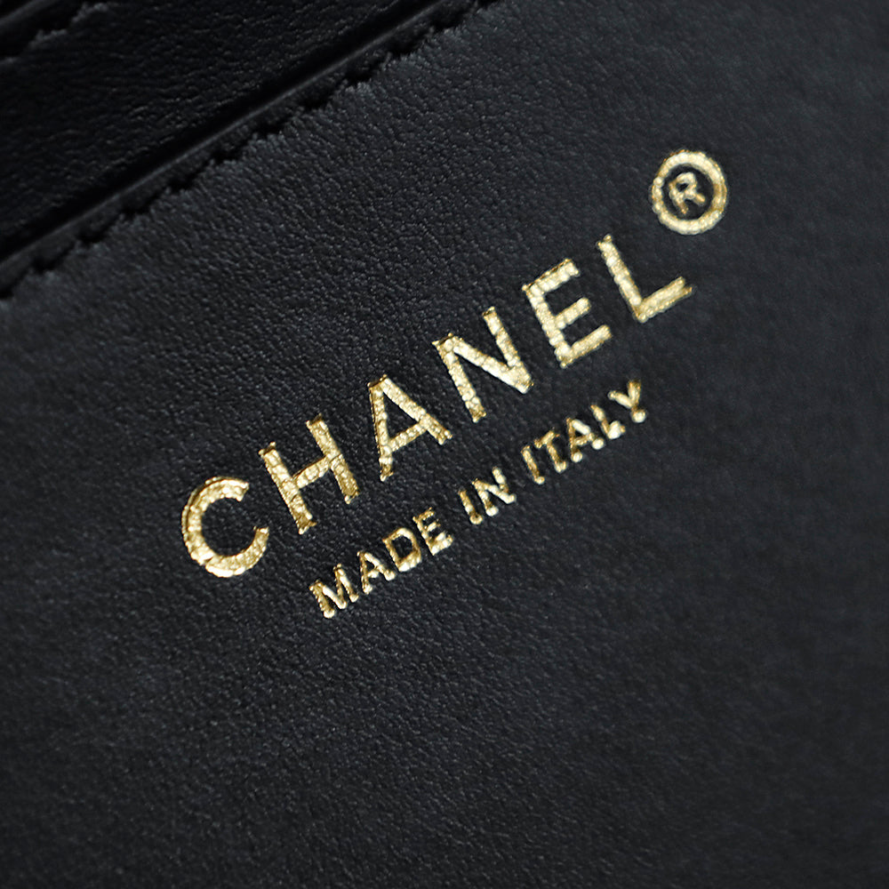 Chanel 2026 Coco Beach Shopping Bag 35cm Black Raffia