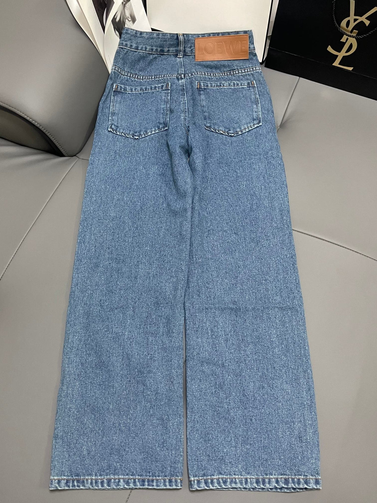 Loew White Anagram Blue Jean