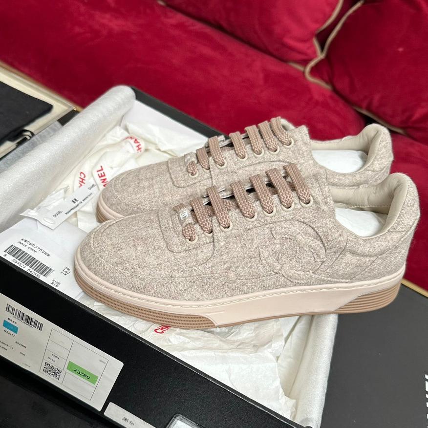 CC Sneaker Light Brown Wool